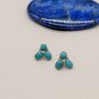 Turquoise Silver Stud Earrings, thumbnail 1 of 5