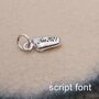 New Baby Personalised Solid Silver Charm, thumbnail 5 of 11