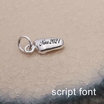 New Baby Personalised Solid Silver Charm, 5 of 11