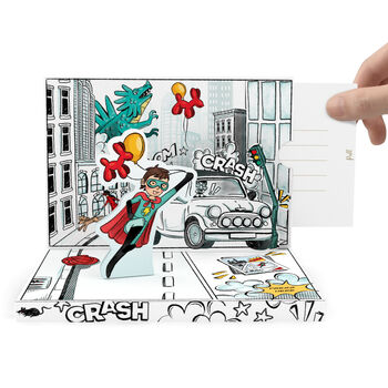 Superhero Adventure Music Box Card, 5 of 6