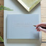 Luxury Linen Guest Book Traditionally Bound, thumbnail 5 of 8