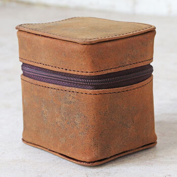 Handmade Leather Jewellery Box, 2 of 5