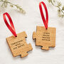 Personalised Two Piece Jigsaw Decoration Set, thumbnail 2 of 3