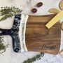 Personalised Couples Name With Rings Resin Cheese Board | Anniversary, Wedding Gift, thumbnail 8 of 9