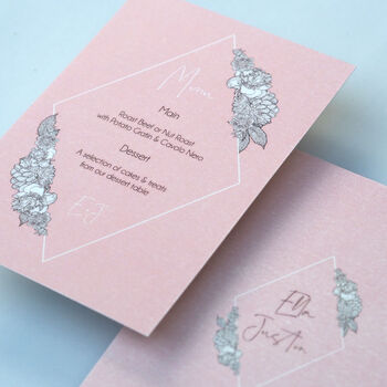 Flora Geo Wedding And Event Invitation Cards, 6 of 9