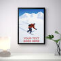 Personalised Snowboard Art Poster, thumbnail 3 of 7