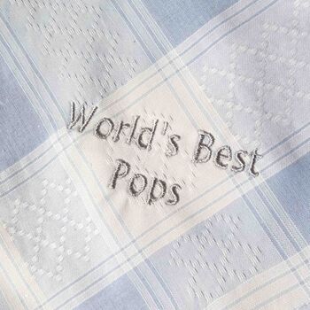 Personalised Grandad Handkerchief Worlds Best Gift, 5 of 7