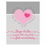 1st Wedding Anniversary Gift Personalised Print For Married Couple, thumbnail 6 of 7