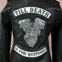 Motor Bike Anatomical Heart Leather Jacket, thumbnail 2 of 7