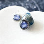 Blue Moon In The Clouds Earrings, thumbnail 3 of 4