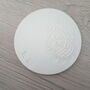 Personalised Paisley Pattern White Clay Coaster, thumbnail 3 of 5