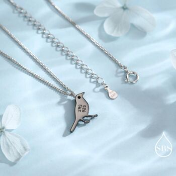 Magpie Pendant Necklace In Sterling Silver, 6 of 11