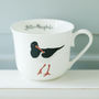 Oyster Catcher Personalised Breakfast Cup, thumbnail 1 of 5