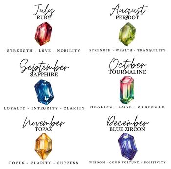 Sterling Silver Birthstone Bracelet: Elastic Beaded Birth Month Gemstone Jewellery, 4 of 9