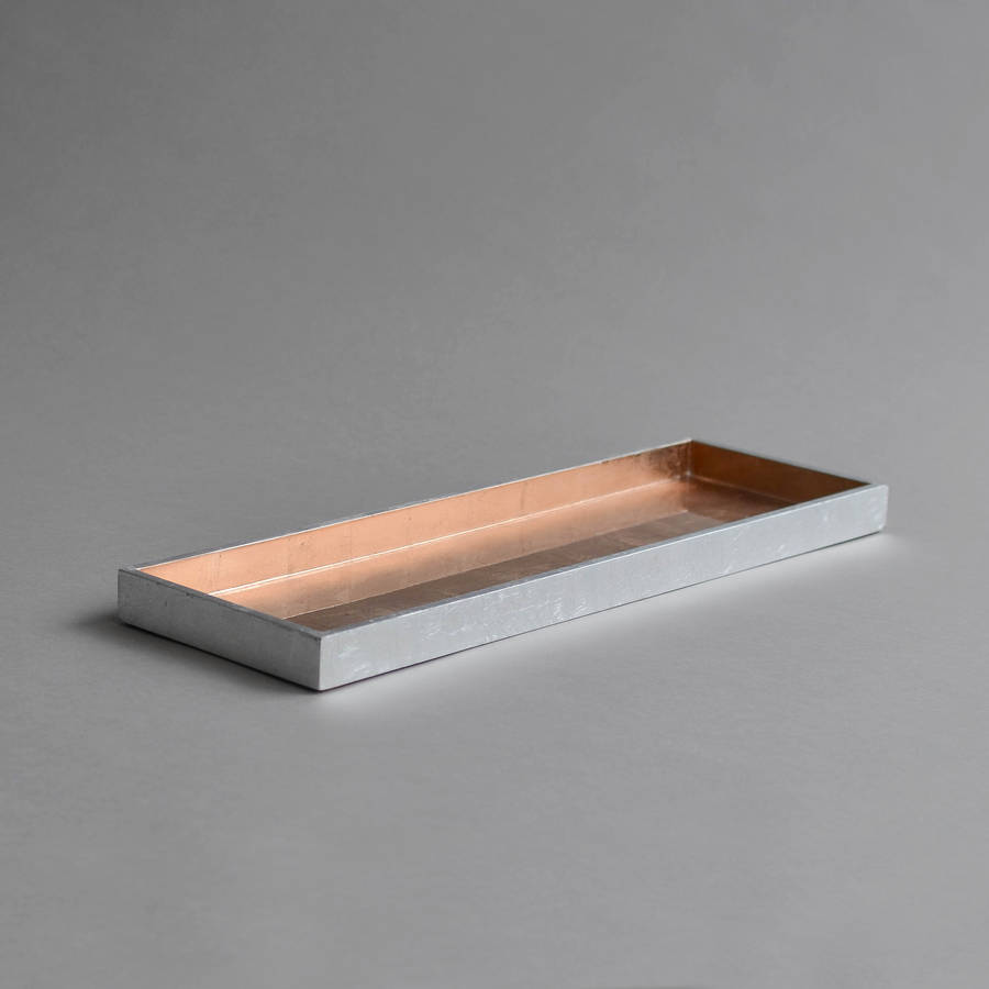 lacquer narrow serving tray by nom living