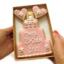Personalised Pink Daisy Birthday Cookie Letterbox Gift, thumbnail 1 of 3