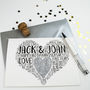 Personalised 60th Wedding Anniversary Love Sparkle Card, thumbnail 7 of 7