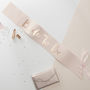 Pink And Rose Gold Bride To Be Hen Party Sash, thumbnail 2 of 3