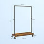 Contemporary Industrial Clothes Rack Planter Trolley, thumbnail 8 of 8
