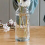 Personalised Birth Flower Font Glass Vase, thumbnail 2 of 3
