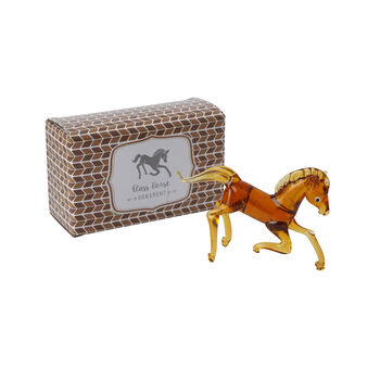 Artisan Glass Horse In Gift Box, 3 of 4