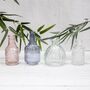 Set Of Four Glass Posy Vases, thumbnail 1 of 5