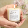Mum Definition Scented Candle Gift, thumbnail 1 of 9