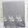 Personalised Knitted Fox Baby Blanket, thumbnail 4 of 7