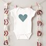 Personalised My First Valentine Babygrow Or Sleepsuit, thumbnail 2 of 5