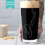 Personalised Wedding Best Man Beer Glass, thumbnail 2 of 8