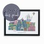 Personalised Bristol Skyline, Landmarks Print, thumbnail 1 of 6