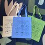 Natural Throwing Shapes Screen Printed Tote Bag, thumbnail 3 of 3