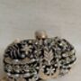 Black Handcrafted Pearl Clutch Bag, thumbnail 11 of 12