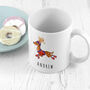 Personalised Reindeer Christmas Mug, thumbnail 8 of 12