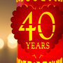 40th Ruby Wedding Anniversary Personalised Gift Lantern, thumbnail 2 of 5