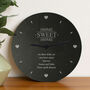 Personalised Home Sweet Home Slate Clock, thumbnail 2 of 5