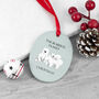 Personalised Sentimental Polar Bear Oval Ornament, thumbnail 5 of 5