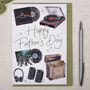 Vinyl Record Player Father's Day Card, thumbnail 1 of 3