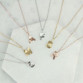 Art Deco Initial Necklace In Silver, Gold Or Rose Gold Colour, 5 of 12