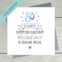 80th Birthday Personalised Greeting Card, thumbnail 1 of 3
