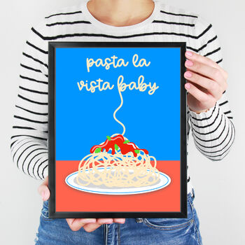 Funny Pasta Kitchen Food Print, 3 of 3