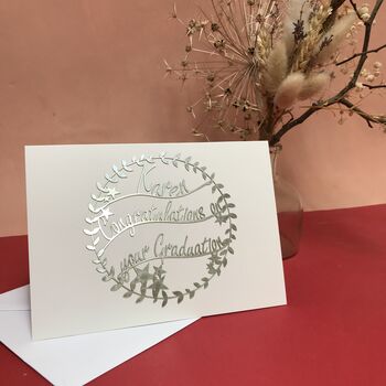 Personalised Papercut Graduation Card, 2 of 9