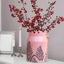 Kilnsey Fern Pink Milk Churn Vase, thumbnail 3 of 7