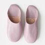 Women's Basic Moroccan Leather Slippers, thumbnail 1 of 12