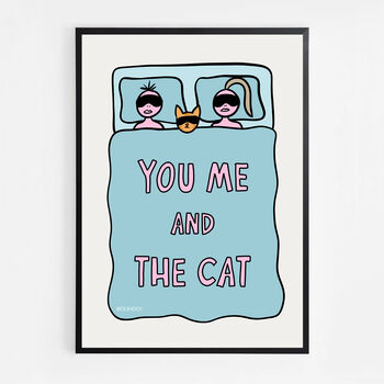You, Me And The Cat Print, 6 of 8