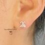 Sterling Silver Bumble Bee Earrings, thumbnail 2 of 5