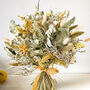 Dried Eucalyptus Bouquet With Statice And Solidago, thumbnail 1 of 5
