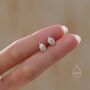 Pine Cone Stud Earrings In Sterling Silver, thumbnail 5 of 12