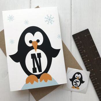 Noel Concertina Penguin Christmas Card, 2 of 5