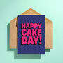 Happy Cake Day Birthday Card Purple, thumbnail 3 of 3